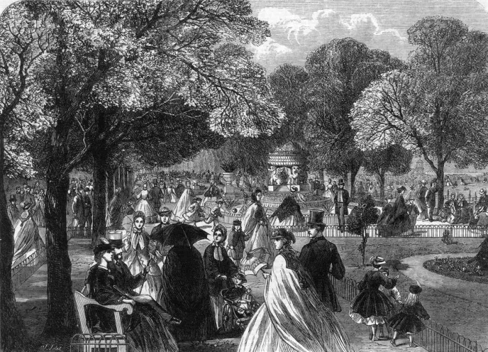 Framed Print : REGENTS PARK 1863 Framed Print : REGENTS PARK 1863