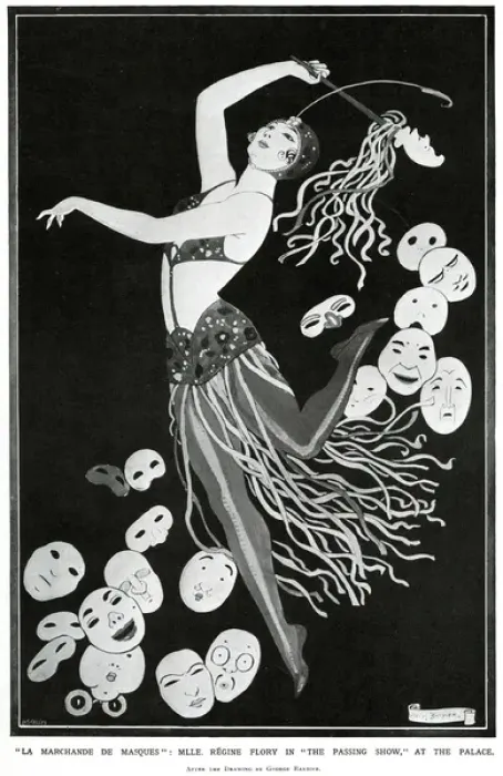 Framed Print : Regine Flory in The Passing Show by George Barbier Framed Print : Regine Flory in The Passing Show by George Barbier