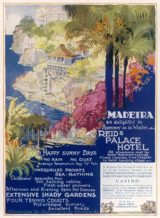 Framed Print : Reids Palace Hotel advertisement Framed Print : Reids Palace Hotel advertisement