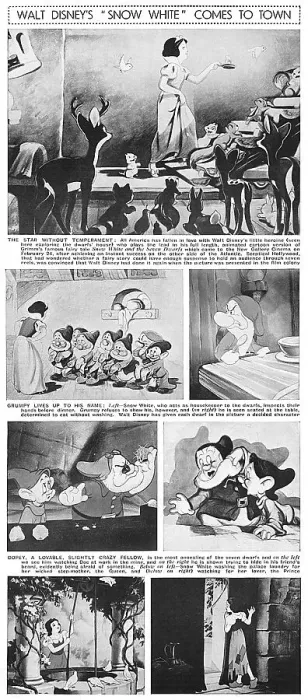 Framed Print : Release of Disney film Snow White & the Seven Dwarfs Framed Print : Release of Disney film Snow White & the Seven Dwarfs