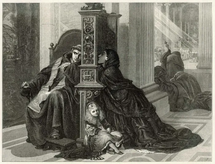 Framed Print : Religion  /  Confession