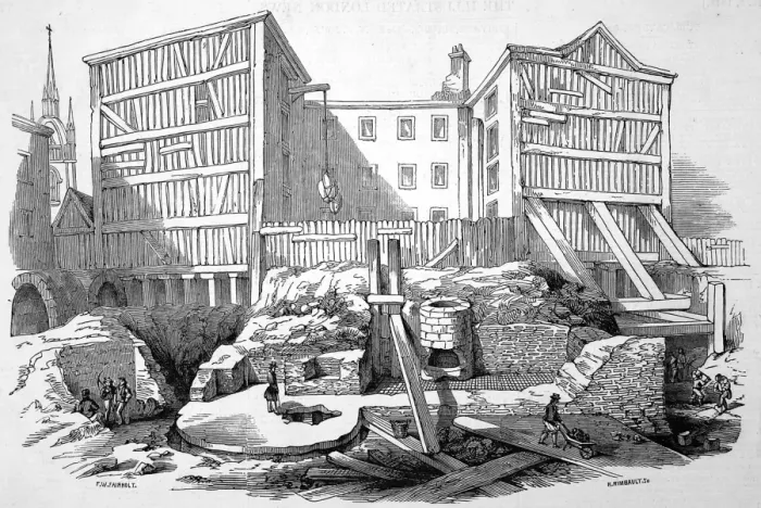Framed Print : Remains of a Roman Villa