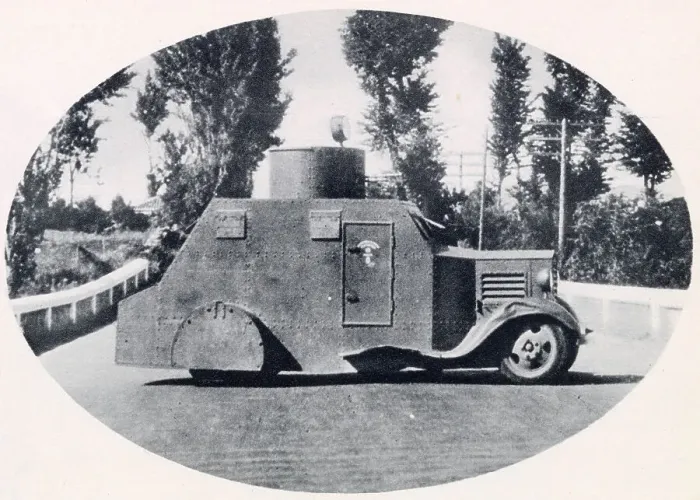 Framed Print : Republican armoured car, used in the defence of Madrid, early in the Spanish Civil War. Date: 1936 Framed Print : Republican armoured car, used in the defence of Madrid, early in the Spanish Civil War. Date: 1936