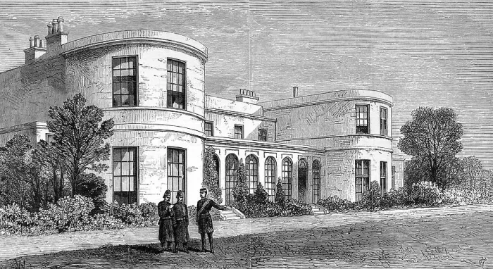 Framed Print : The Residence of the Chief Secretary of Ireland, Phoenix Par
