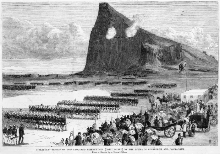 Framed Print : Review at Gibraltar