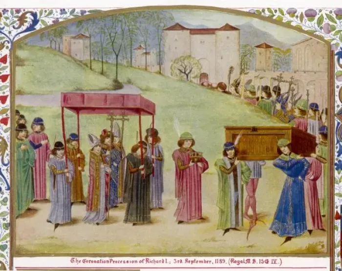 Framed Print : Richard 1 Coronation