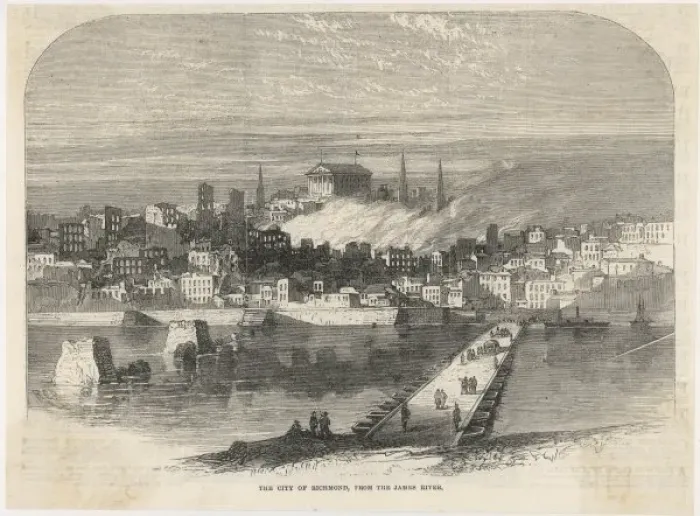 Framed Print : Richmond Burns