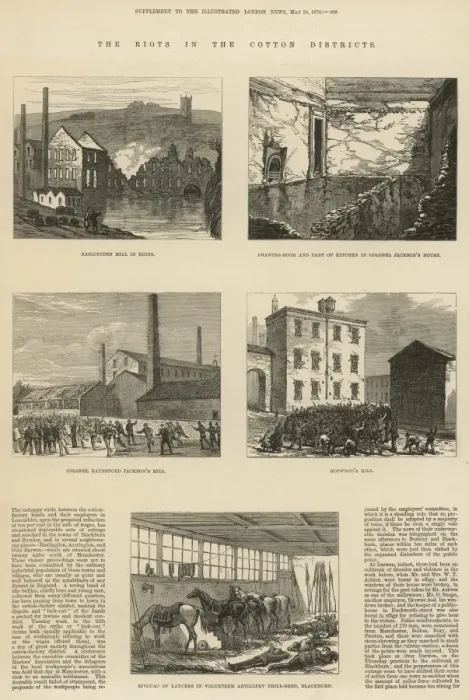 Framed Print : The riots in the cotton districts Framed Print : The riots in the cotton districts