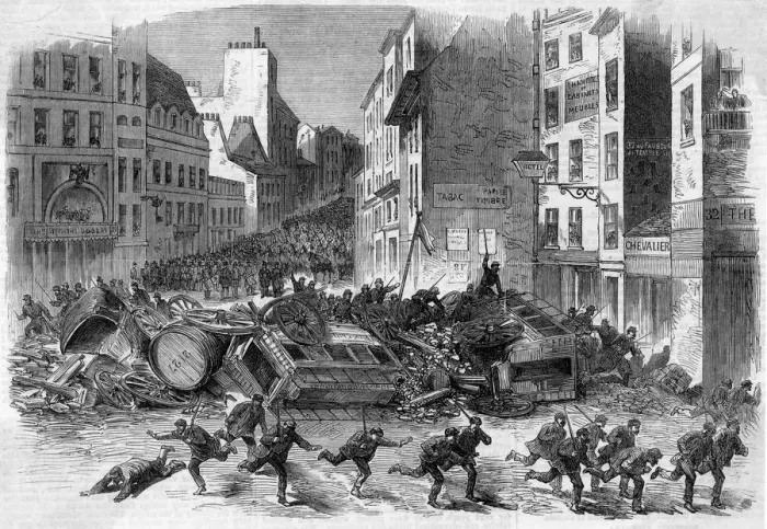 Framed Print : Riots in Paris, 1870 Framed Print : Riots in Paris, 1870