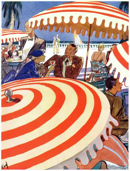 Framed Print : Riviera Interlude by Clark Fay Framed Print : Riviera Interlude by Clark Fay