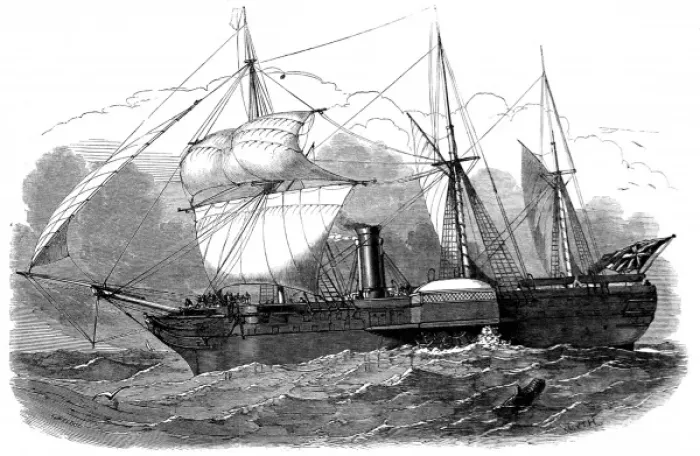 Framed Print : RMS Forth, 1849