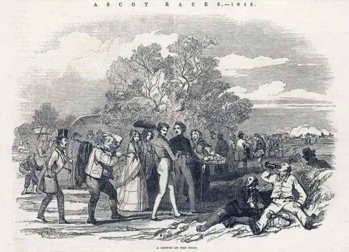 Framed Print : The Road to Ascot / 1846 Framed Print : The Road to Ascot / 1846