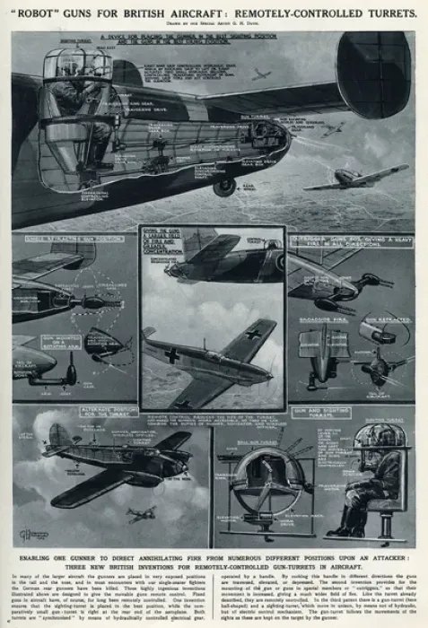 Framed Print : Robot guns for British aircraft by G. H. Davis Framed Print : Robot guns for British aircraft by G. H. Davis