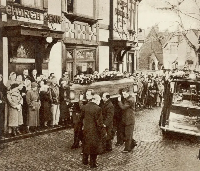 Framed Print : Roger Byrnes funeral procession Framed Print : Roger Byrnes funeral procession