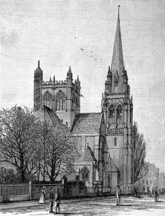 Framed Print : The Roman Catholic Church, Cambridge, 1890 Framed Print : The Roman Catholic Church, Cambridge, 1890