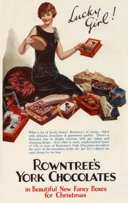 Framed Print : Rowntrees York Chocolates advertisement