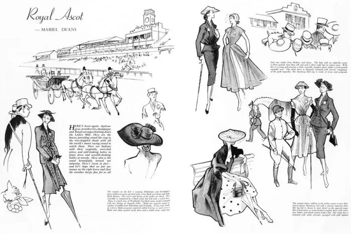 Framed Print : Royal Ascot fashions, 1951 Framed Print : Royal Ascot fashions, 1951