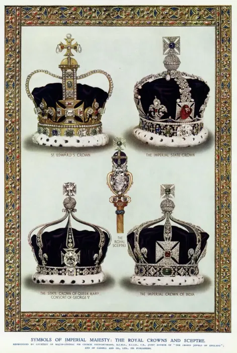 Framed Print : Royal crowns and sceptre Framed Print : Royal crowns and sceptre