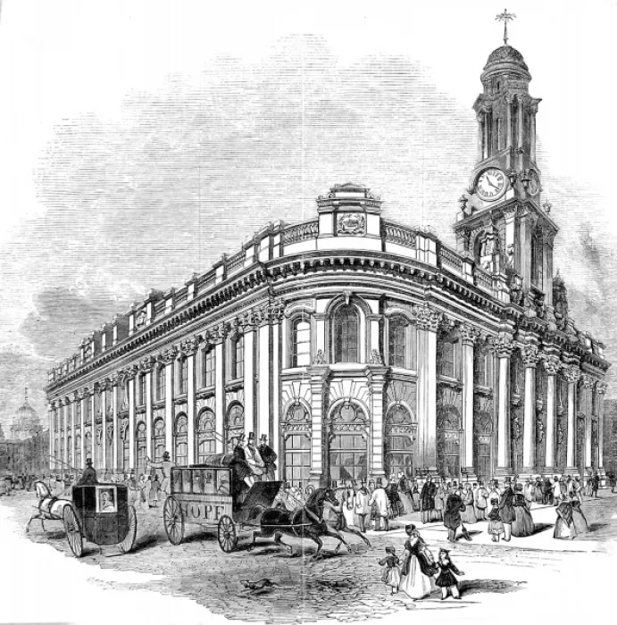 Framed Print : The Royal Exchange, London, 1844