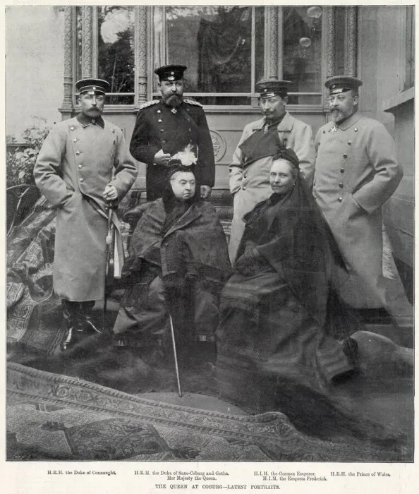 Framed Print : Royal group taken at Palais Edinburgh, Coburg Framed Print : Royal group taken at Palais Edinburgh, Coburg