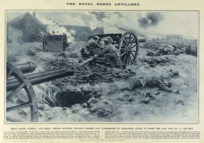 Framed Print : Royal Horse Artillery in Great War Deeds, WW1 Framed Print : Royal Horse Artillery in Great War Deeds, WW1