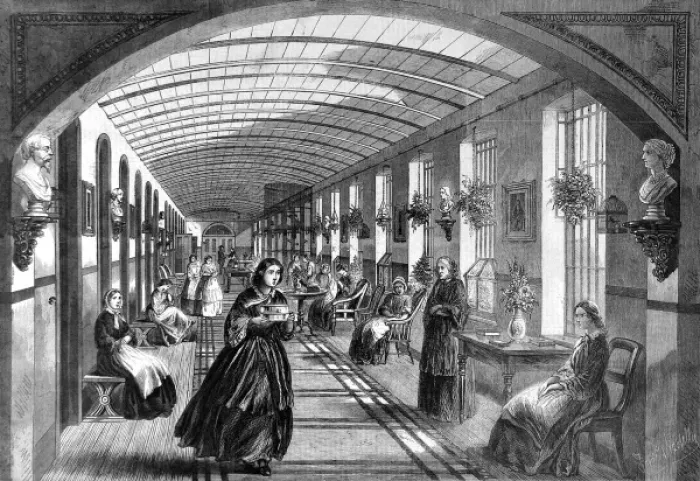 Framed Print : The Royal Hospital of Bethlehem; the gallery for women Framed Print : The Royal Hospital of Bethlehem; the gallery for women