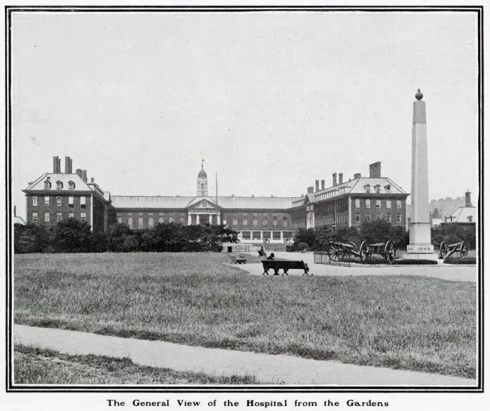 Framed Print : Royal Hospital Chelsea from the Gardens 1902 Framed Print : Royal Hospital Chelsea from the Gardens 1902