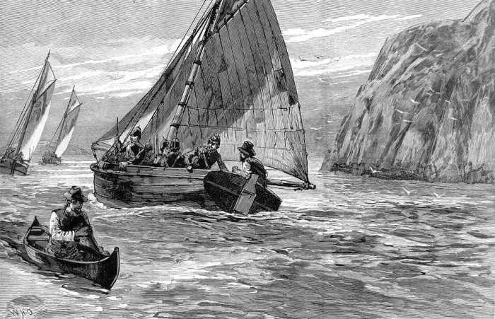 Framed Print : Royal Irish Constabulary going by sea to enforce evictions Framed Print : Royal Irish Constabulary going by sea to enforce evictions