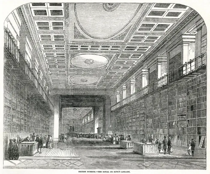 Framed Print : The Royal Library at the British Museum, London 1851 Framed Print : The Royal Library at the British Museum, London 1851