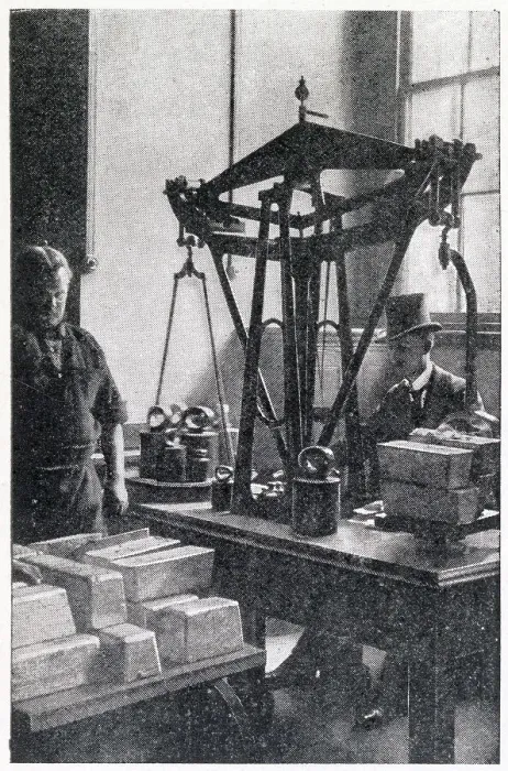 Framed Print : The Royal Mint - Metal Weighing Room 1902 Framed Print : The Royal Mint - Metal Weighing Room 1902