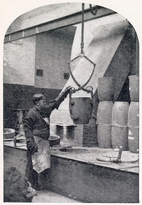 Framed Print : The Royal Mint - Ready for Moulding Machine 1902 Framed Print : The Royal Mint - Ready for Moulding Machine 1902