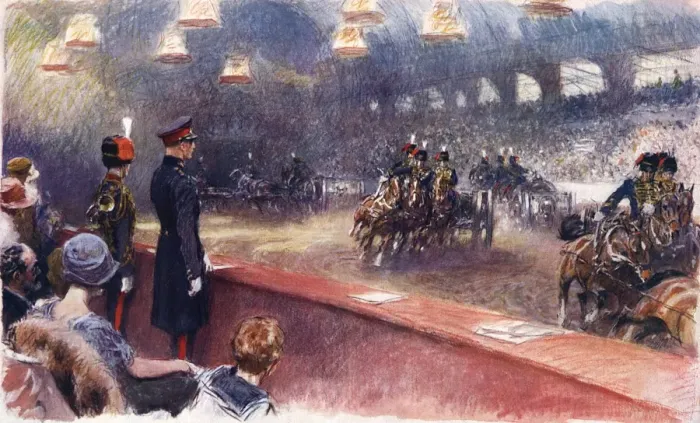 Framed Print : Royal Tournament at Olympia by Gilbert Holiday Framed Print : Royal Tournament at Olympia by Gilbert Holiday