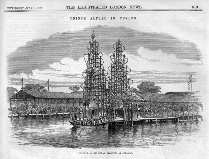 Framed Print : Royal visit to Ceylon, 1870 Framed Print : Royal visit to Ceylon, 1870