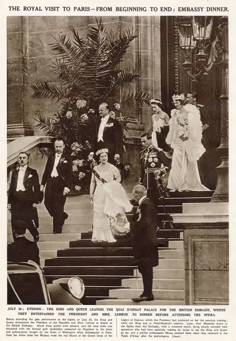 Framed Print : Royal Visit to France - King & Queen leaving Quai D'Orsay Framed Print : Royal Visit to France - King & Queen leaving Quai D'Orsay