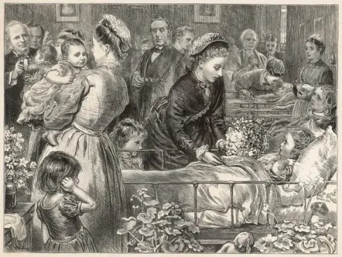 Framed Print : Royal Visit to Hospital