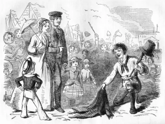 Framed Print : The Royal Visit to Ireland, 1849 - Punch Framed Print : The Royal Visit to Ireland, 1849 - Punch