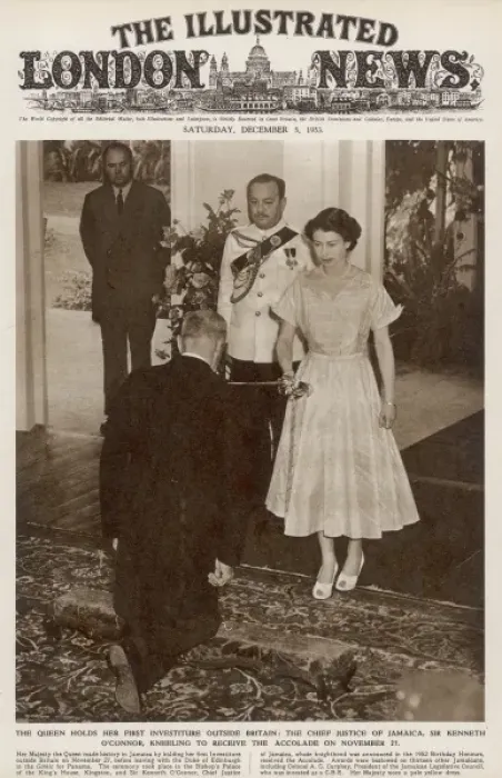 Framed Print : The Royal Visit to Jamaica