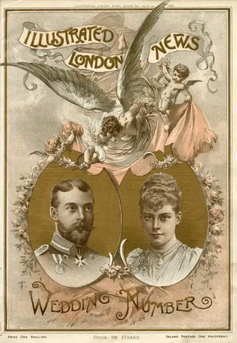 Framed Print : Royal Wedding 1893 of Duke and Duchess of York Framed Print : Royal Wedding 1893 of Duke and Duchess of York