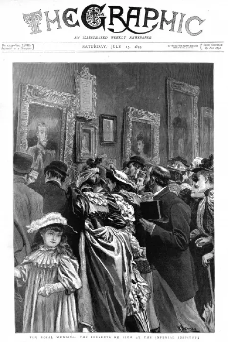 Framed Print : Royal wedding 1893 - presents displayed Framed Print : Royal wedding 1893 - presents displayed