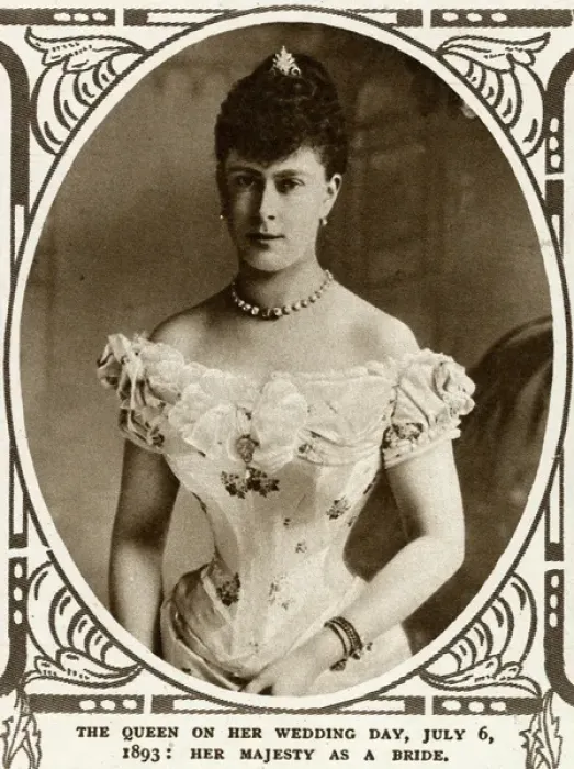 Framed Print : Royal wedding 1893 - Princess May of Teck Framed Print : Royal wedding 1893 - Princess May of Teck