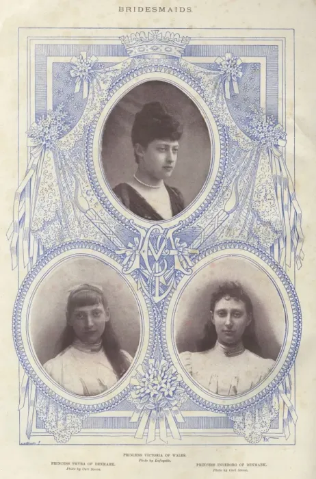 Framed Print : Royal Wedding 1896 -- three bridesmaids Framed Print : Royal Wedding 1896 -- three bridesmaids