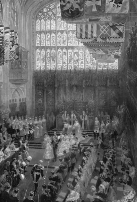 Framed Print : Royal Wedding 1904 - St. Georges Chapel, Windsor