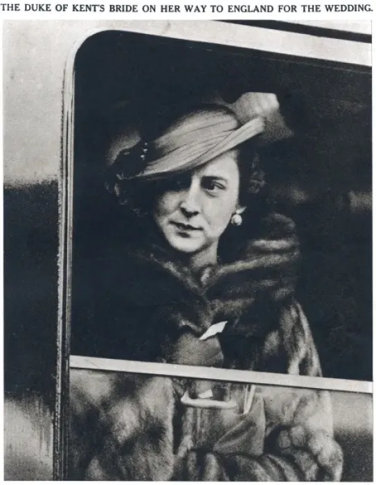 Framed Print : Royal Wedding 1934 - Princess Marina Framed Print : Royal Wedding 1934 - Princess Marina