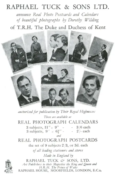 Framed Print : Royal Wedding 1934 - souvenir postcards Framed Print : Royal Wedding 1934 - souvenir postcards