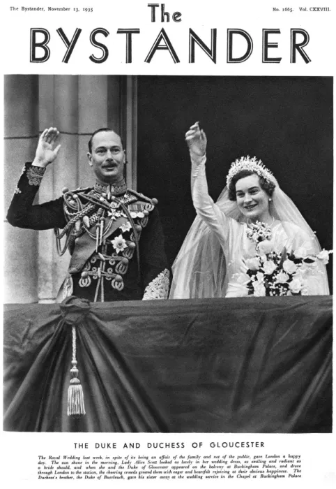 Framed Print : Royal Wedding 1935 -- Duke and Duchess of Gloucester Framed Print : Royal Wedding 1935 -- Duke and Duchess of Gloucester