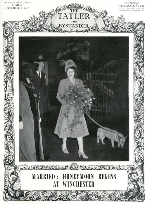 Framed Print : Royal Wedding 1947 - honeymoon begins Framed Print : Royal Wedding 1947 - honeymoon begins