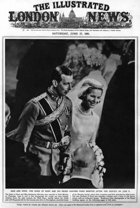 Framed Print : Royal Wedding 1961 - ILN front cover Framed Print : Royal Wedding 1961 - ILN front cover