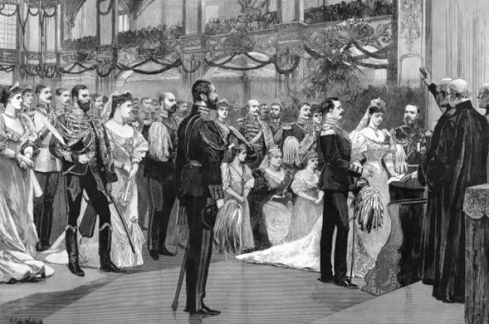 Framed Print : Royal wedding: Princess Victoria Melita & Prince Ernst Ludwig Framed Print : Royal wedding: Princess Victoria Melita & Prince Ernst Ludwig