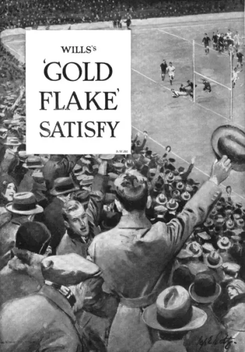 Framed Print : Rugby crowd in Gold Flake advertisement Framed Print : Rugby crowd in Gold Flake advertisement