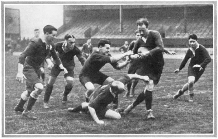 Framed Print : Rugby match Middlesex 7s 1930